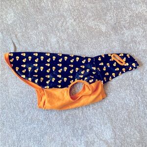 Dog Halloween Hoodie Shirt Candy Corn Print Costume Soft Cozy